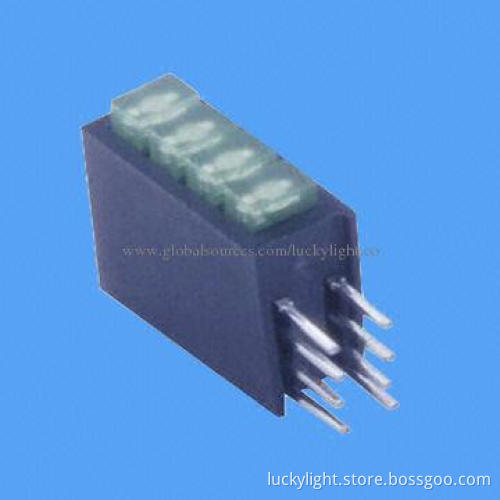 5.10 x 12mm Rectangular Type Housing LED Indicator, Low-power Consumption, High-efficiency